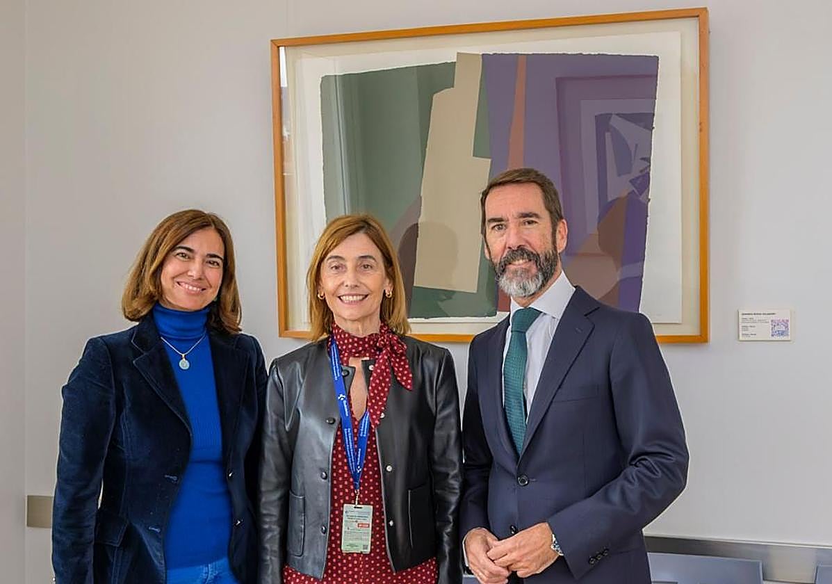 La Fundación HARTE e Iberdrola exhiben en el hospital de Cruces 15 obras de Gerardo Rueda