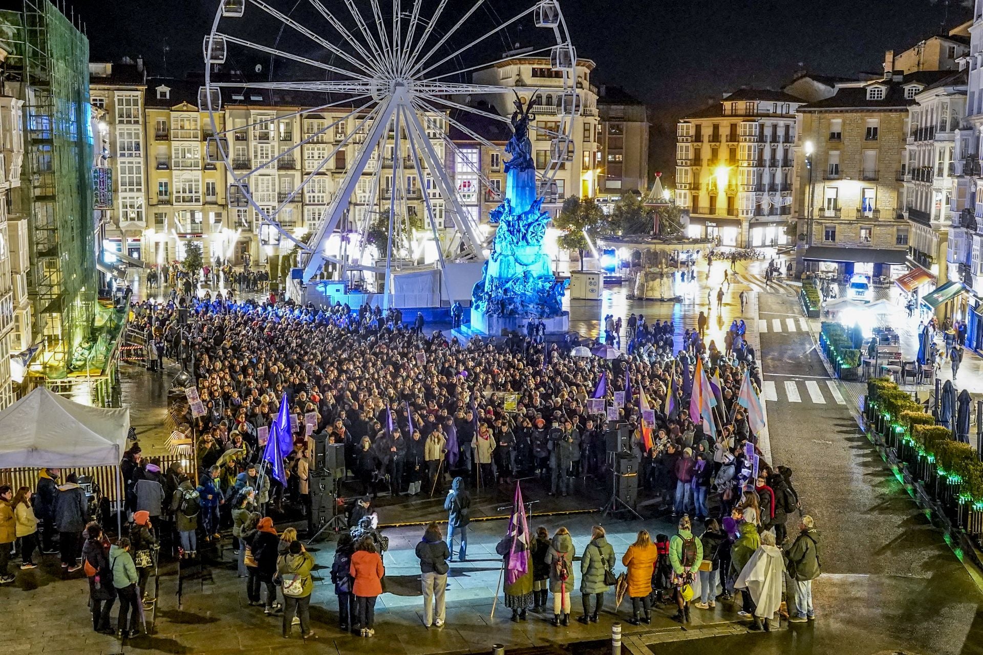 Las imágenes del 25N en Vitoria
