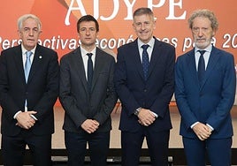 Mikel Etxebarria, Oriol Aspachs, Joseba Madariaga y Jon Barrutia.