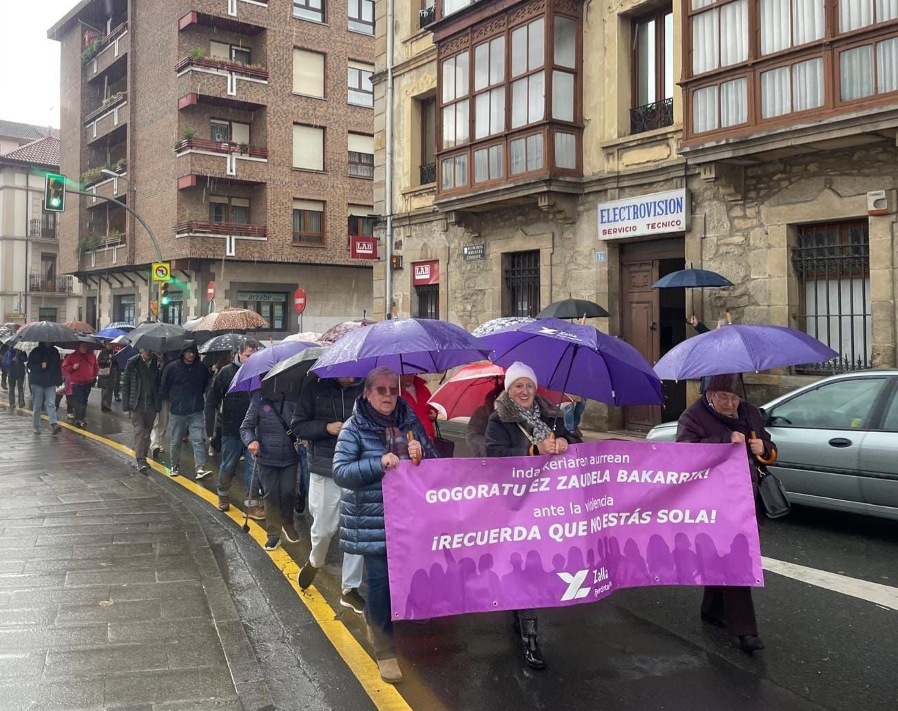 Las imágenes que deja el 25-N en Bizkaia