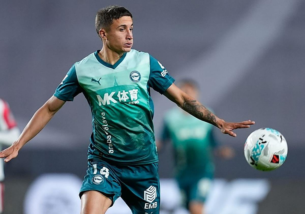 Tenaglia, en un partido del Deportivo Alavés de esta temporada.