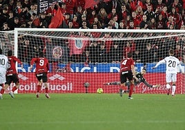 Ante el Burgos los recibió en los minutos 84 y 92.