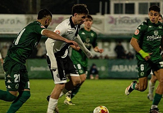 Nacho Castillo, en la jugada del gol.
