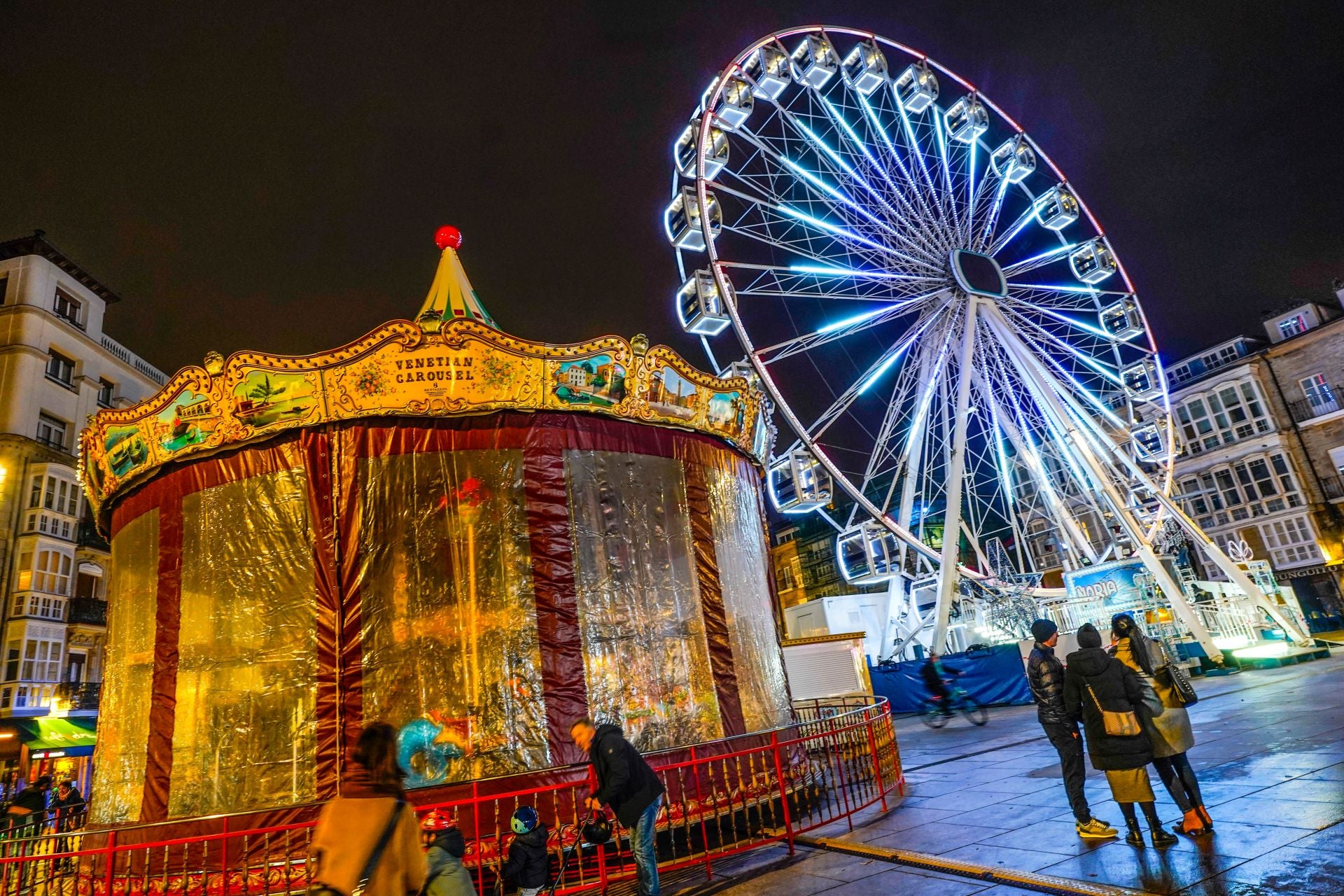 Así se ve Vitoria desde la noria