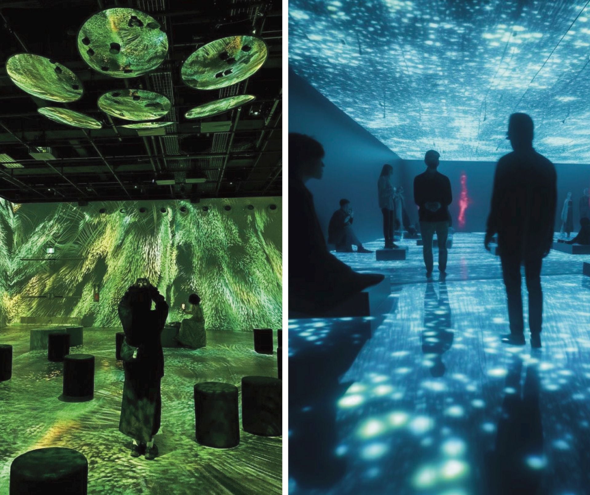 Espacio inmersivo donde un elemento escenográfico y audivosual en el techo explica el clima alavés.