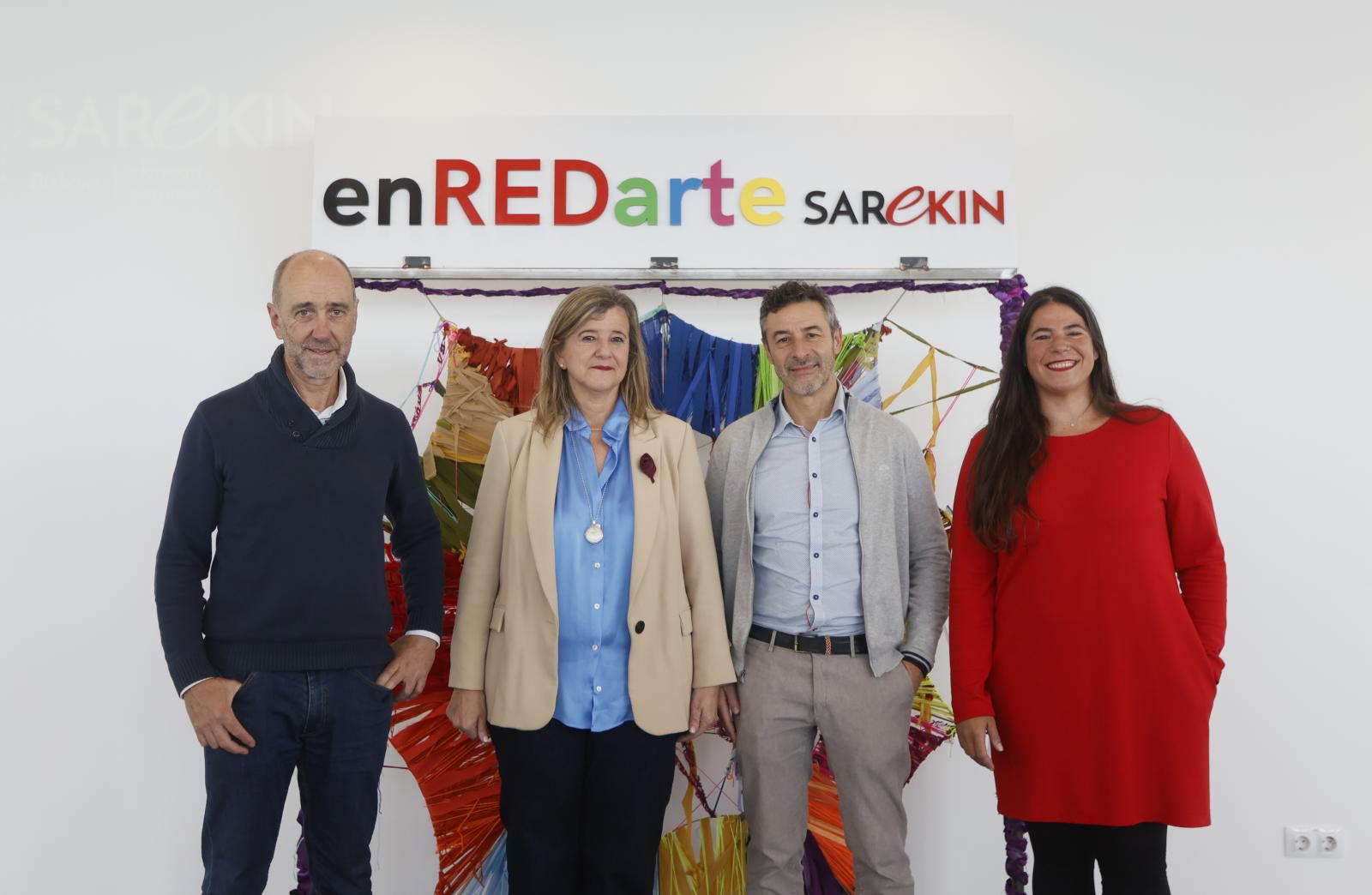 Javier Larrañaga, Teresa Laespada, Pablo Ocaña e Itziar Rubio.