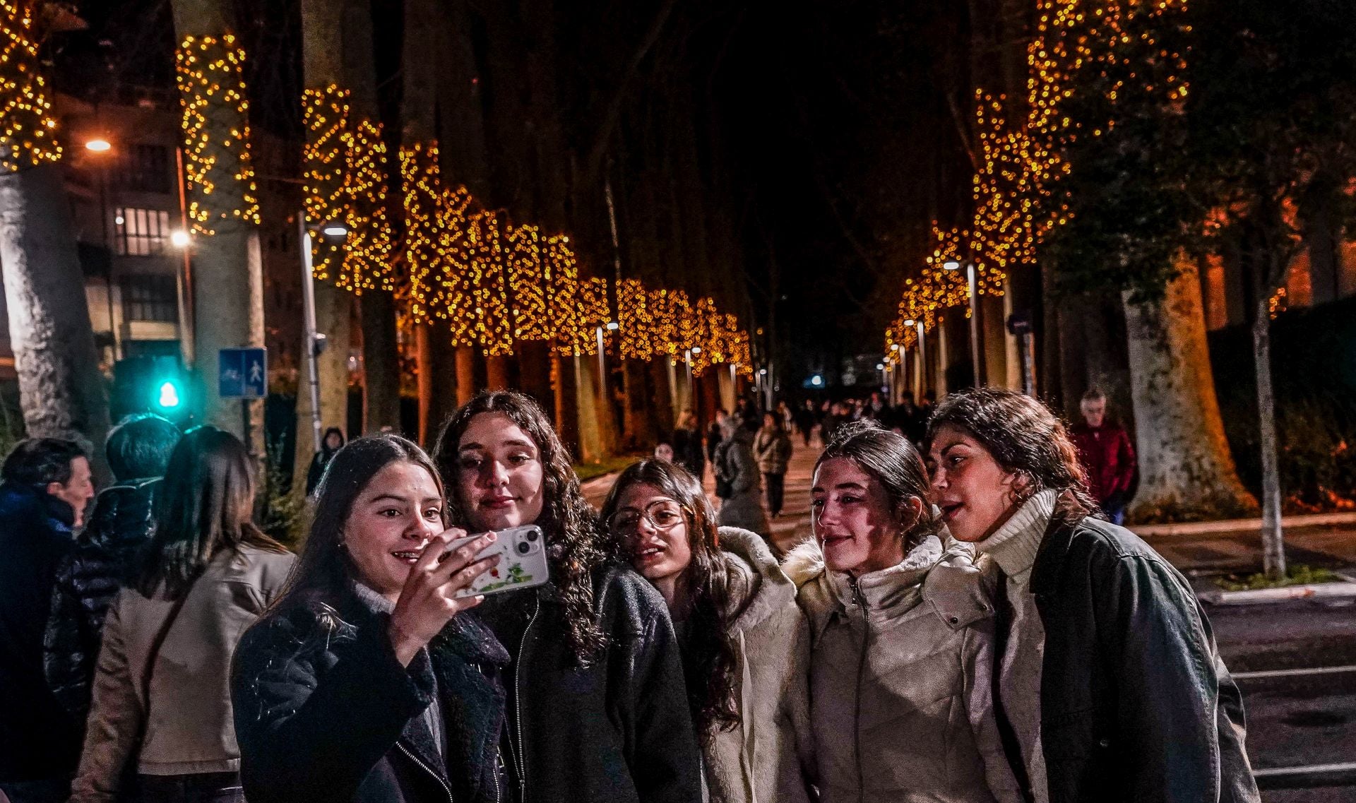 Las imágenes del encendido navideño en Vitoria