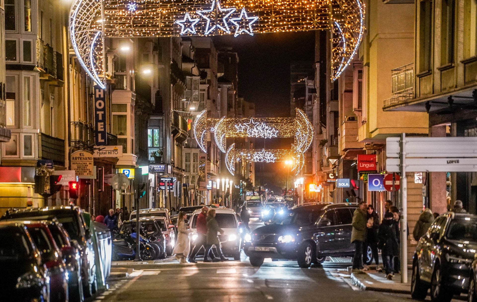 Las imágenes del encendido navideño en Vitoria
