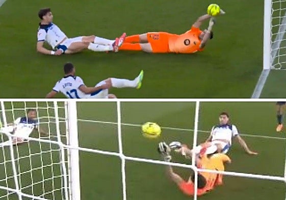 La parada de Joan García a Jonny.