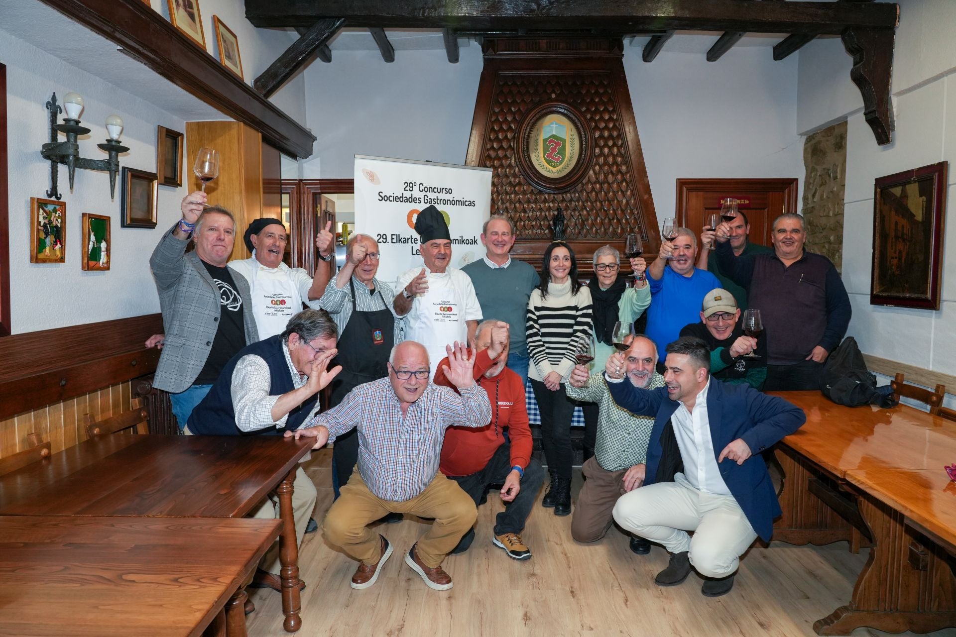 Así fue la cena en Zaldiaran