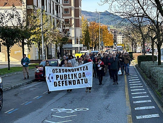 La marcha recorrió varias de las calles del municipio.