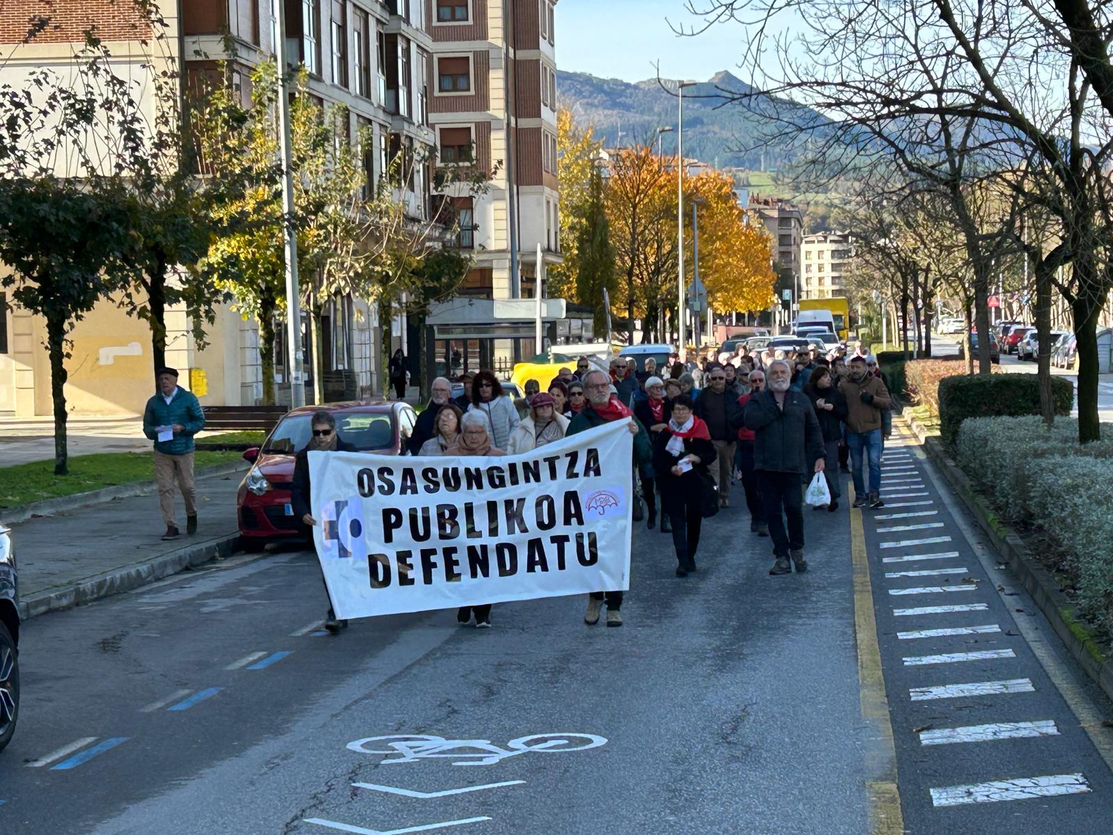 La marcha recorrió varias de las calles del municipio.