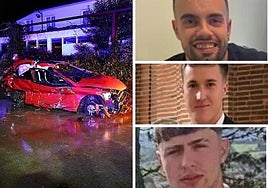 En la imagen, el tramo de Virgen de la Peña en el que el vehículo se salió de la vía, limitado a 40 kilómetros por hora.