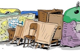 La viñeta de Cerrajería sobre la falta de civismo a la hora de tirar la basura en Vitoria