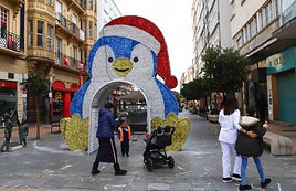 Han optado por la figura de un pingüino rey.