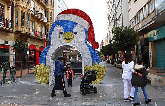 Han optado por la figura de un pingüino rey.