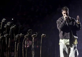 Etxezarreta, durante la 'listening party' celebrada en el Buesa el domingo.