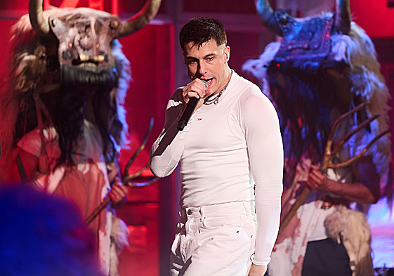 Pello Reparaz, durante su actuación en 'La Revuelta'.