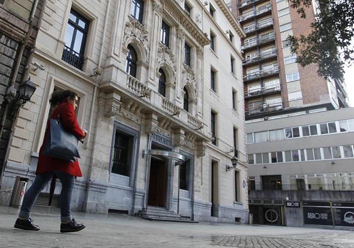 Imagen del edificio de la Bolsa de Bilbao.