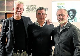 Santi Pisonero, Aletxu Echevarría Estívariz y Alberto Berrocal.