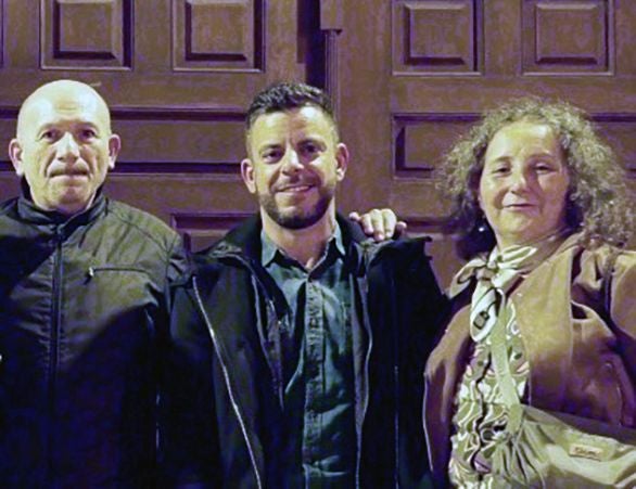 Juan Pedro Terriño, Carlos Santana y María Villoslada.