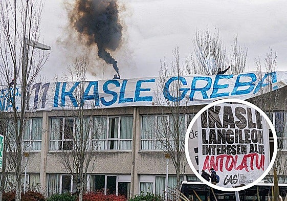 Guerra de pancartas entre Ikama e IAS en el campus de Leioa.