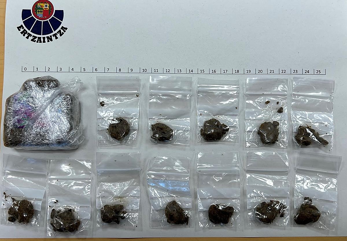 Detenido en Indautxu un joven de 18 años por tráfico de drogas