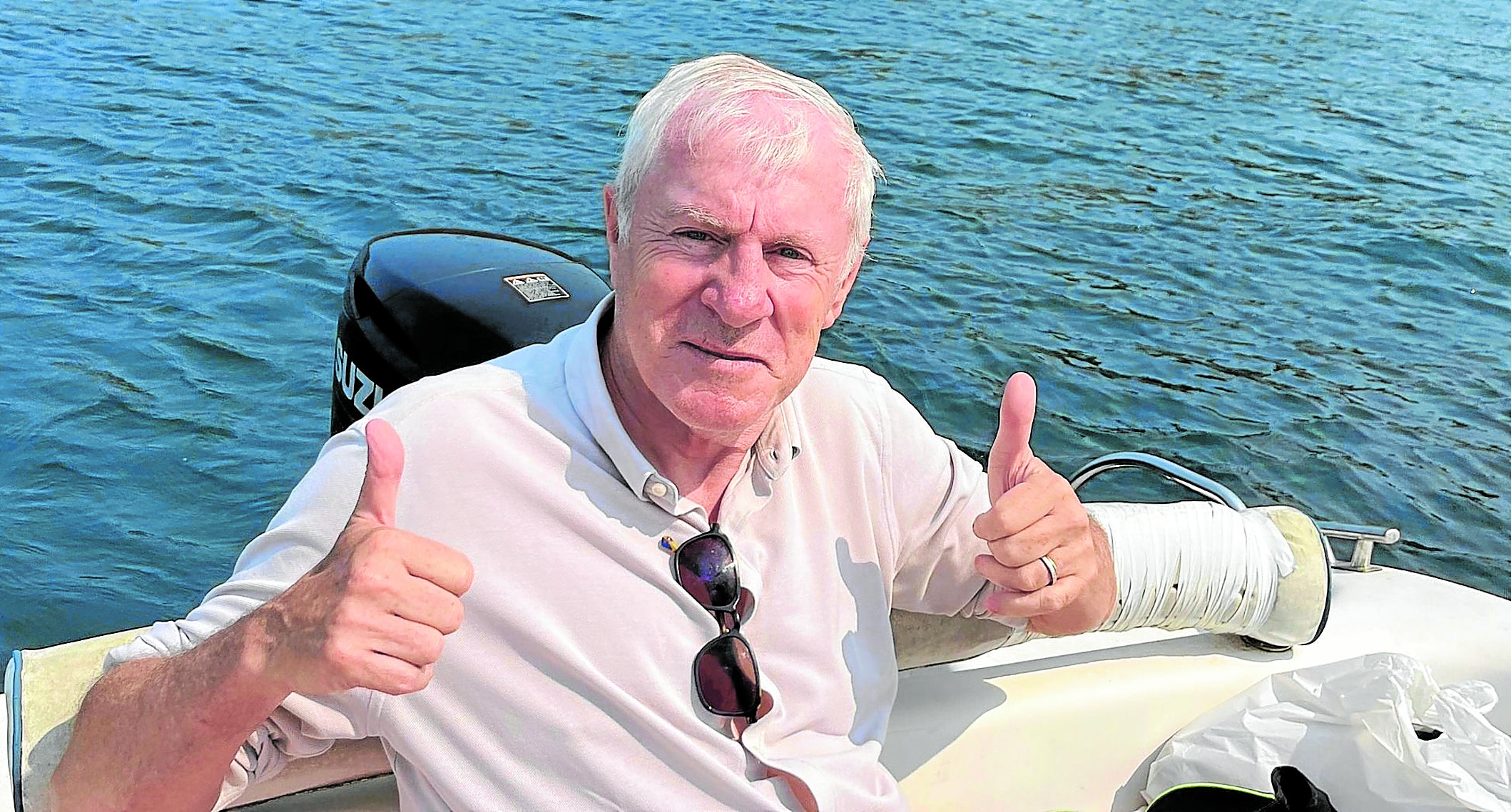 Luis Fernández, el pasado verano en Urdaibai.