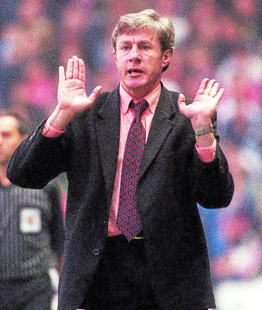 Luis Fernández en San Mamés en su etapa en el Athletic.