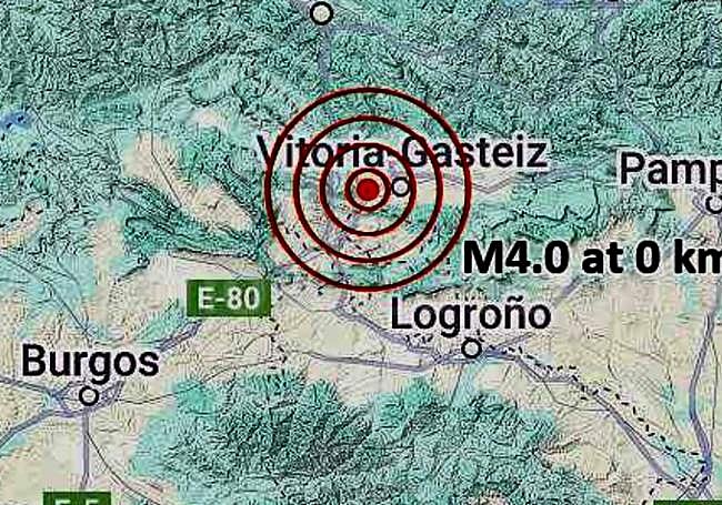 Punto exacto donde se ha localiz