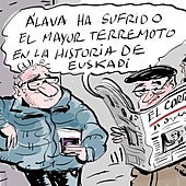 La viñeta de Cerrajería sobre el terremoto en Álava