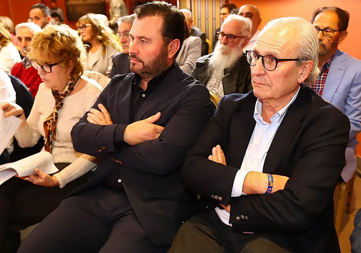 Eduardo Araguzo e Ignacio San Millán, en un acto en el que ambos participaron en Miranda.