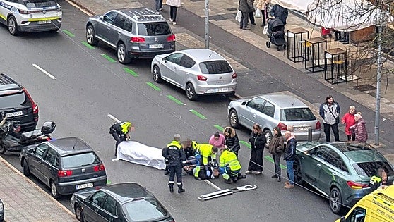 Un herido tras sufrir un accidente de moto en Vitoria