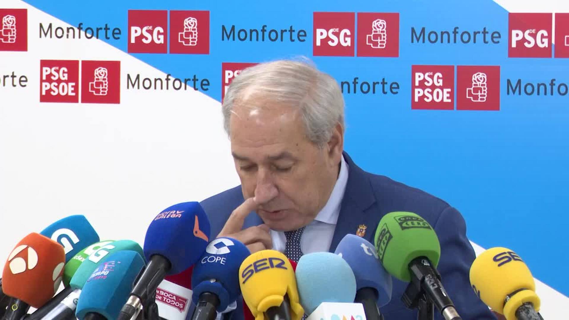 Tomé deja la Presidencia de la Diputación pero sigue como alcalde de Monforte