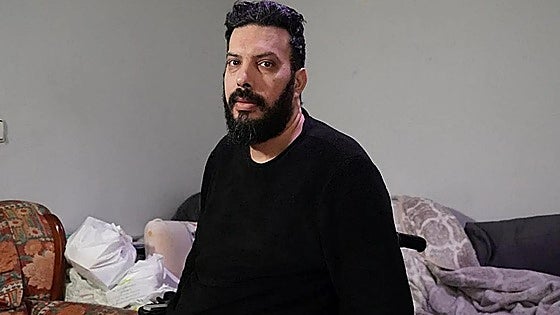 Mohammed Hatit, víctima de un accidente laboral en Getxo: «Quedé atrapado y me decían que no era nada»