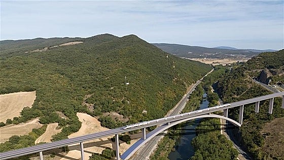 Un viaducto de un kilómetro salvará el Zadorra en la Línea de Alta Velocidad Burgos-Vitoria
