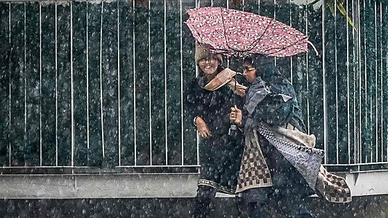Las seis borrascas de enero han dejado 26 días de lluvias y 24 de heladas en Álava