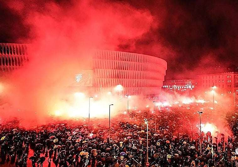El Athletic cita a la afición a las 19.15 horas en la explanada de San Mamés