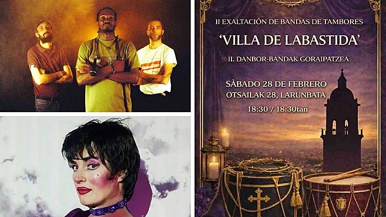 Música para todos los gustos, teatro y muchos tambores. Los planes del fin de semana en Álava