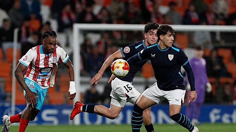 El Bilbao Athletic pierde por cuestión de centímetros