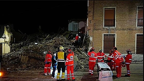 Una mujer muere en el derrumbe de un edificio en Valladolid