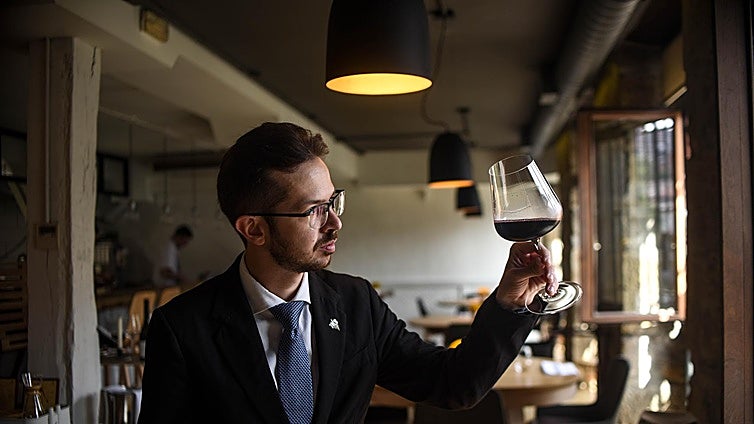 Davide&nbsp;Dall'Amico, del restaurante Mina de Bilbao,&nbsp;gana el Campeonato de Sumilleres de Euskadi