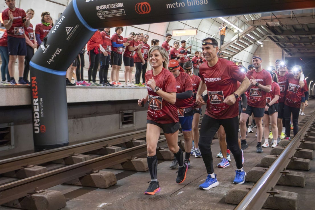 Todas las fotos de la carrera 'Underrun' en el metro de Bilbao | El Correo
