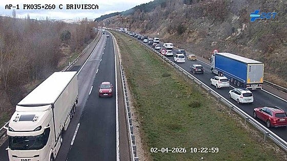 Mañana complicada para los conductores vascos en la AP-1 por varios accidentes