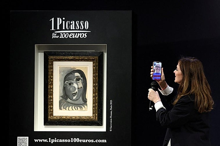 Un francés se lleva por 100 euros un Picasso en una rifa