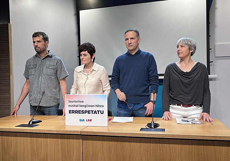 ELA y LAB exigen a Torres retirar la ley de participación pactada en la Mesa de Diálogo Social