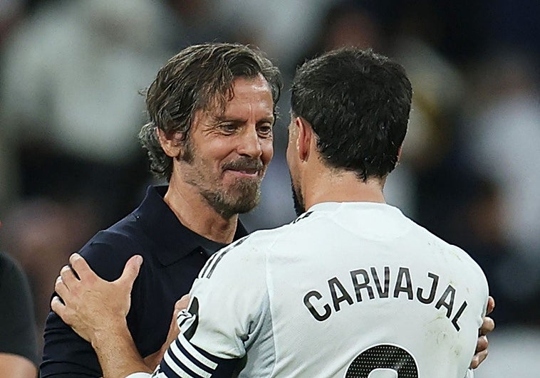 La intrahistoria del regreso de Quique al Bernabéu: el regalo de Mbappé y su abrazo con Arbeloa