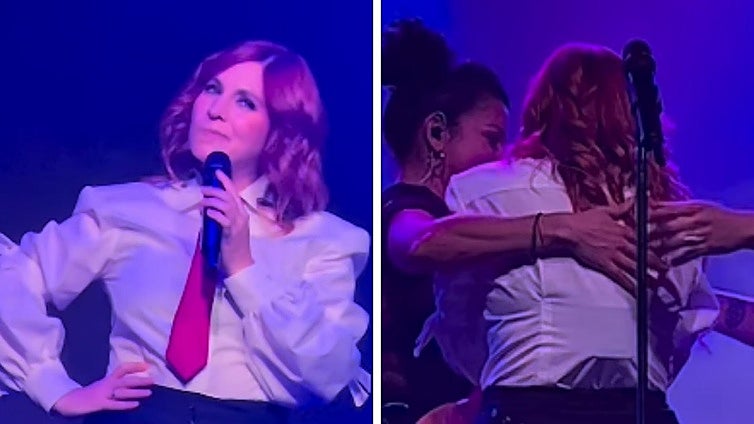 Leire Martínez rompe a llorar en pleno directo y confiesa que el regreso de La Oreja le «afecta»
