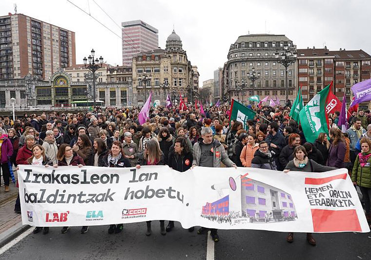LAB denuncia a Educación en los tribunales por «incumplir» el acuerdo de fin de huelga