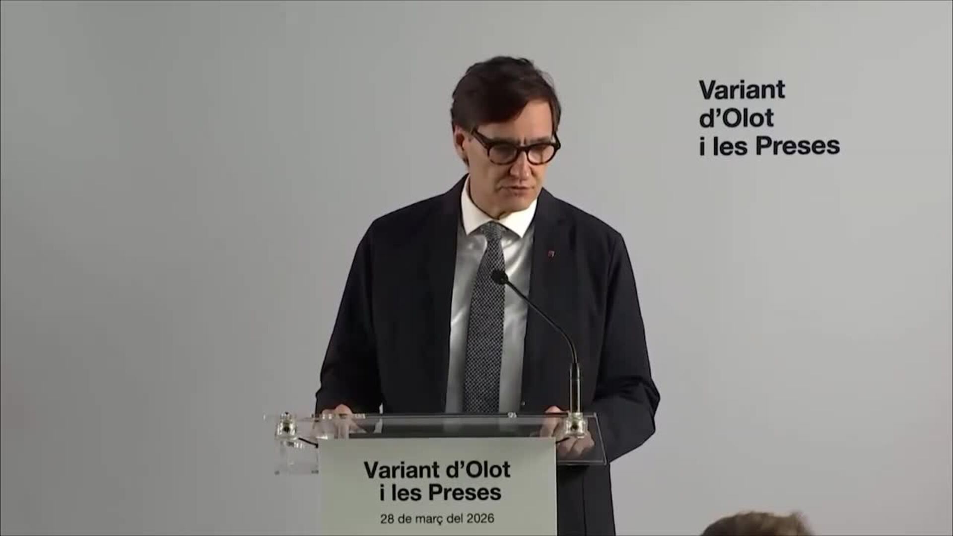 Illa presenta el proyecto de la variante de Olot y Les Preses: "El país no puede quedar parado"